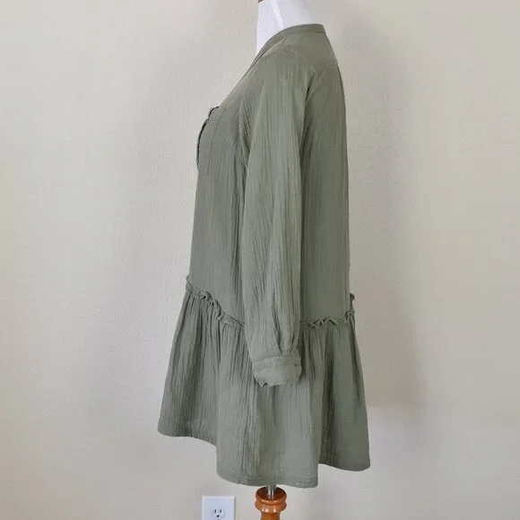 Maeve Katie Textured Gauze Utility Tunic Dress - 6 - Picture 5 of 9